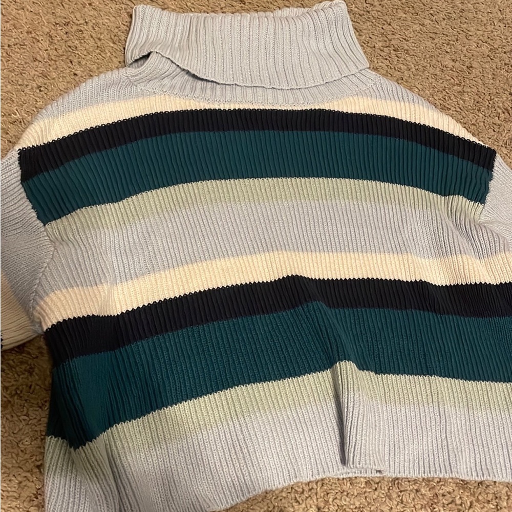 Wild fable striped turtleneck sweater